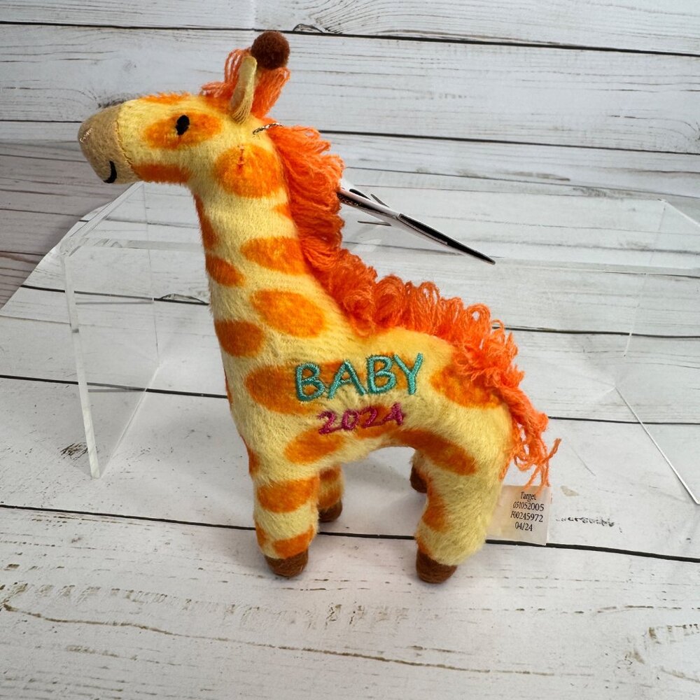 Babys Christmas 2024‎ Ornament Orange Giraffe Wondershop Keepsake Holiday Gift